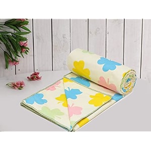 cozy furnish super soft brushed microfiber cotton 2 layer breathable double dohar lightweight bed dohar 84x96inches 213x243cm flannel dohar throws for bed tc - 144 multi flower