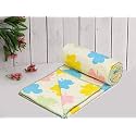 COZY FURNISH Super Soft Brushed Microfiber Cotton 3 Layer Breathable Single Dohar Lightweight Warm Bed Dohar 57X87(Inches) 144X220(CM) Flannel Dohar Throws for Bed| TC - 144, Multi color