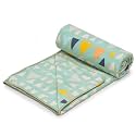 COZY FURNISH Super Soft Brushed Microfiber Cotton 3 Layer Breathable Single Dohar Lightweight Warm Bed Dohar 57X87(Inches) 144X220(CM) Flannel Dohar Throws for Bed| TC - 144 White red