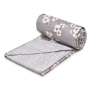 cozy furnish super soft cotton 3 layer breathable single dohar lightweight bed dohar with lahariya fabric edgingpiping 57x87inches 144x220cm flannel dohar throws for bed