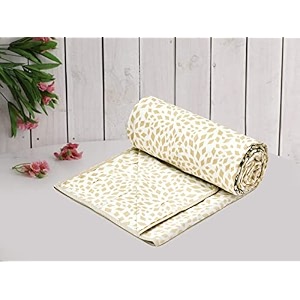 cozy furnish super soft cotton 3 layer breathable single dohar lightweight bed dohar with lahariya fabric edgingpiping 57x87inches 144x220cm flannel dohar throws for bed