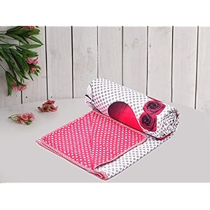 cozy furnish super soft cotton 3 layer breathable single dohar lightweight bed dohar with lahariya fabric edgingpiping 57x87inches 144x220cm flannel dohar throws for bed