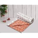 COZY FURNISH Super Soft Cotton 3 Layer Breathable Single Dohar Lightweight Bed Dohar with Lahariya Fabric Edging/Piping 57X87(Inches) 144X220(CM) Flannel Dohar Throws for Bed