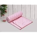 COZY FURNISH Super Soft Cotton 3 Layer Reversible Single Double Bed Size| Soft Light-Weight Bed Blanket 57X87(Inches) 144X220(CM) Flannel Dohar Throws for Bed,Lahariya Fabric Edging/Piping Bed Dohar