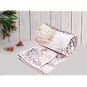 COZY FURNISH Super Soft Cotton 3 Layer Breathable Single Dohar Lightweight Bed Dohar with Lahariya Fabric Edging/Piping 57X87(Inches) 144X220(CM) Flannel Dohar Throws for Bed