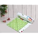 COZY FURNISH Super Soft Cotton 3 Layer Breathable Single Dohar Lightweight Bed Dohar with Lahariya Fabric Edging/Piping 57X87(Inches) 144X220(CM) Flannel Dohar Throws for Bed