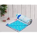 COZY FURNISH Super Soft Cotton 3 Layer Breathable Single Dohar Lightweight Bed Dohar with Lahariya Fabric Edging/Piping 57X87(Inches) 144X220(CM) Flannel Dohar Throws for Bed