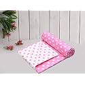 COZY FURNISH Cotton Dohar (Pink , 57"X 87")