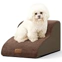 COZY KISS Dog Stair for Small Dog 11.8" H, 2 Step Pet Ramp for Chair