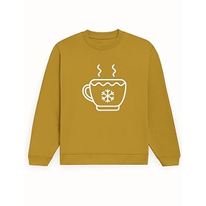 Cozy Winter Holiday Sweatshirt Cotton Fleece Hot