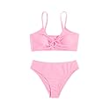 COZYEASE Girls' 2 Piece Ditsy Floral Print Triangle Bikini Swimsuit