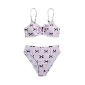 COZYEASE Girls' 2 Piece Ditsy Floral Print Triangle Bikini Swimsuit