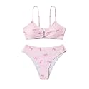 COZYEASE Girls' 2 Piece Ditsy Floral Print Triangle Bikini Swimsuit