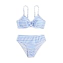 COZYEASE Girls' 2 Piece Ditsy Floral Print Triangle Bikini Swimsuit