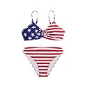 COZYEASE Girls' 2 Piece Ditsy Floral Print Triangle Bikini Swimsuit