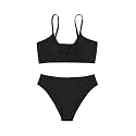 COZYEASE Girls' 2 Piece Ditsy Floral Print Triangle Bikini Swimsuit