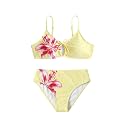 COZYEASE Girls' 2 Piece Ditsy Floral Print Triangle Bikini Swimsuit