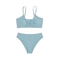 COZYEASE Girls' 2 Piece Ditsy Floral Print Triangle Bikini Swimsuit