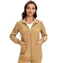 COZYFIT Scrub Jackets for Woman, Zip Front Nurse Jacket