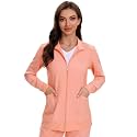 COZYFIT Scrub Jackets for Woman, Zip Front Nurse Jacket