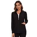 COZYFIT Scrub Jackets for Woman, Zip Front Nurse Jacket