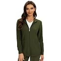 COZYFIT Scrub Jackets for Woman, Zip Front Nurse Jacket