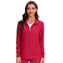 COZYFIT Scrub Jackets for Woman, Zip Front Nurse Jacket