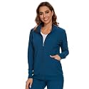 COZYFIT Scrub Jackets for Woman, Zip Front Nurse Jacket