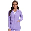COZYFIT Scrub Jackets for Woman, Zip Front Nurse Jacket