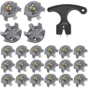 Cozypower 31 Pcs Golf Spikes Cleats Metal Screw with Tool