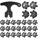 Cozypower 31 Pcs Golf Spikes Cleats Metal Screw with Tool