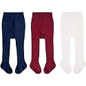 CozyWay Baby &amp; Toddler Tights - Baby Girl and Boy Leggins Cable Knit Comfy Cotton Infant Multicolor - 3 Pack