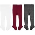 CozyWay Baby & Toddler Tights - Baby Girl and Boy Leggins Cable Knit Comfy Cotton Infant Multicolor - 3 Pack