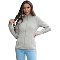 COZZIPLUS Women's Sweater Fleece Jacket Full Zip Knit Jacket with Pockets