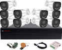 CP PLUS 16 Channel HD DVR 1080P,2.4MP ADVANCED Color Nightvision Outdoor Camera,CPAR-505 Security Camera