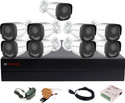 CP PLUS 16 Channel HD DVR 1080P,2.4MP ADVANCED Color Nightvision Outdoor Camera,CPAR-504 Security Camera