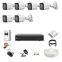 CP Plus 2.4MP 8 Channel DVR, 2.4MP 6 Bullet Cameras (Audio Recording) [Night Vision + Built-in MIC Audio + Crystal IR LEDs + Motion Detection] + 2 TB HDD + 8 CH SMPS + CCTV Cable + BNC/DC