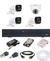 CP PLUS 4 Ch. HD DVR 1080p 1Pcs,Bullet Camera 2.4MP 3Pcs,Dome Camera 2.4MP 1Pcs,1 TB HDD Security Camera