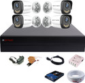 CP PLUS 4 Channel HD DVR 1080p,Spotvision 2.4MP Audio Color Day & Nightvision Outdoor Security Camera