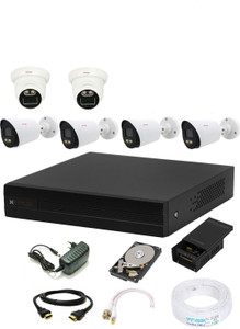 cp plus 8 ch hd dvr  colorful view in nightvision 4b2d 24 mp camera with 500gb hdd security camera