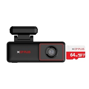 cp plus cp-ad-h2b-pw car dashcam with 2mp full hd resolution  built in gps logging wide angle view  supports g sensor  low light vision  cp-ad-h2b-pw with 64gb sd card