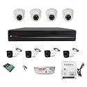 CP PLUS FULL HD 2.4MP CAMERAS COMBO KIT 8CH HD DVR+ 4 BULLET CAMERAS + 4 DOME CAMERAS+1TB HARD DISC+ WIRE ROLL +SUPPLY & ALL REQUIRED CONNECTORS