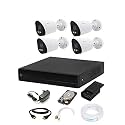 CP PLUS Wired 1080p HD 4 Channel HD DVR, Outdoor Camera 2.4 MP, 1 TB Hard Disk