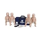 CPR Savers Prestan Professional Infant CPR Training Manikin with 2019 AHA Feedback Monitor, Medium Skin, 4-Pack, PP-IM-400M-MS
