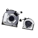 CPU GPU Cooling Fans Suitable for HP Spectre X360 13-W 13-AC TPN-Q178 Series Laptop Cooler Fan 5V 0.5A 4 PIN ND55C05-16M15 923020-001 ND45C00-16B11 910376-001 (CPU+GPU)