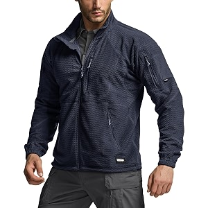 CQR Mens Full-Zip Tactical Jacket Soft Warm