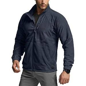 CQR Mens Full-Zip Tactical Jacket Soft Warm