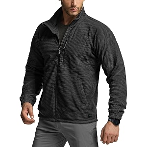 CQR Mens Full-Zip Tactical Jacket Soft Warm