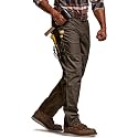 CQR Men's Quick Dry Work Pants, Water Resistant Outdoor Tactical Pants, Lightweight Stretch Cargo Hiking Pants