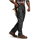 CQR Men's Quick Dry Work Pants, Water Resistant Outdoor Tactical Pants, Lightweight Stretch Cargo Hiking Pants